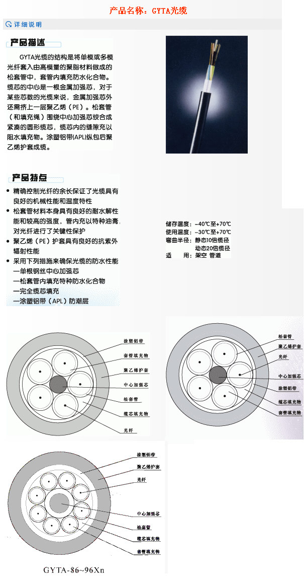 GYTA光纜“天康集團-天康www.tiankang0550.com”